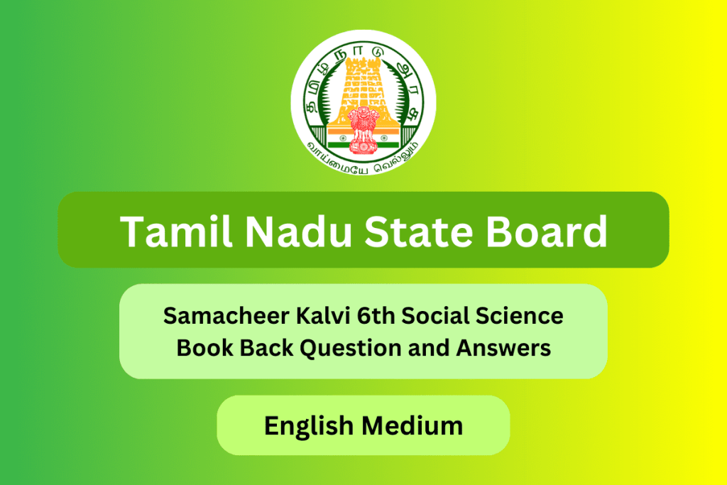 Samacheer Kalvi 6th Social Science Books English Medium
